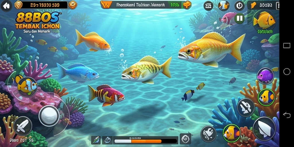 Gameplay seru menembak ikan di 88BOS.