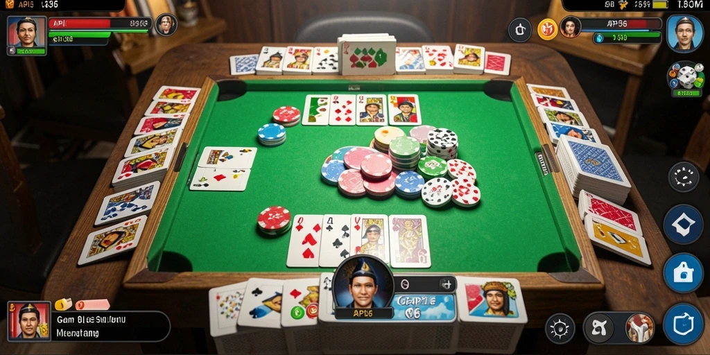 Gameplay seru dan menantang dari API36 dalam permainan Gaple.
