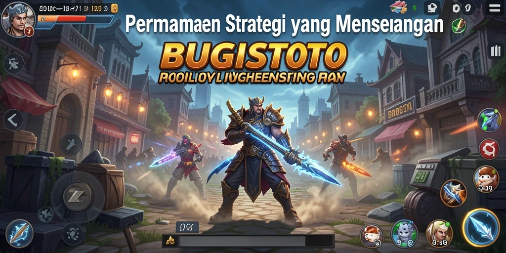 Tampilan permainan strategi yang menarik dan menantang.