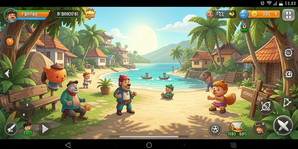 Screenshot gameplay FBRP88 yang menampilkan keseruan permainan casual.