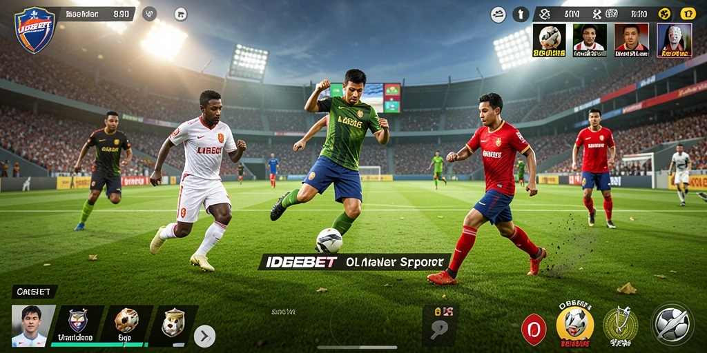 Screenshot gameplay IDEBET menampilkan antarmuka taruhan olahraga yang menarik.