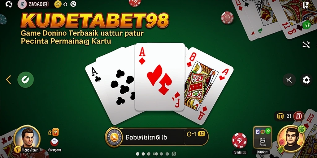 Screenshot gameplay KUDETABET98 menunjukkan suasana kompetitif permainan Domino.