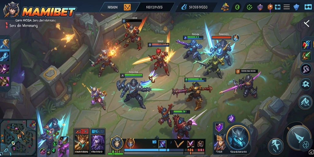 Gameplay seru dari MAMIBET dalam pertempuran MOBA yang mendebarkan.