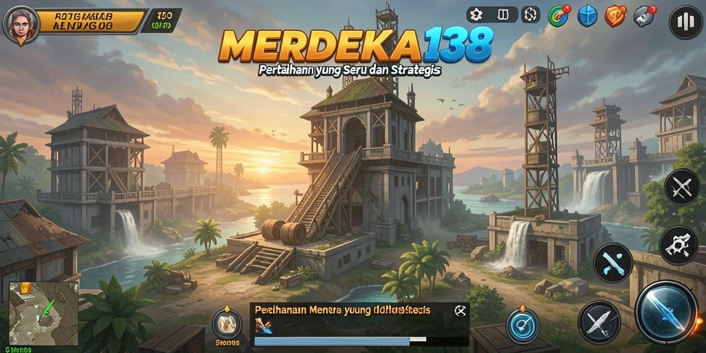 Tangkap momen seru gameplay Tower Defense di MERDEKA138.