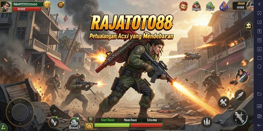 Tampilan gameplay menegangkan dari RAJATOTO88 yang penuh aksi.