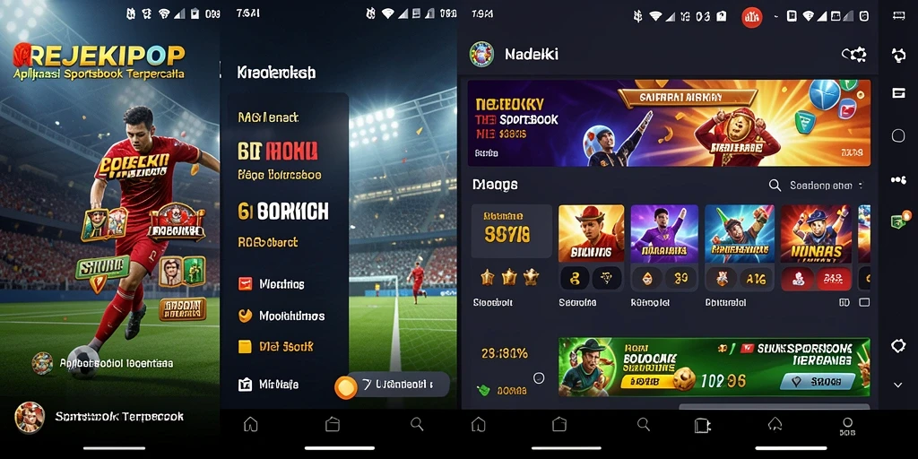 Tampilan gameplay REJEKIPOP dengan taruhan olahraga yang menarik.