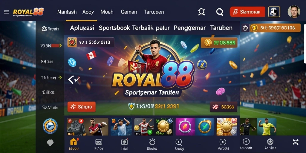Screenshot utama ROYAL88 menampilkan momen taruhan yang mendebarkan.