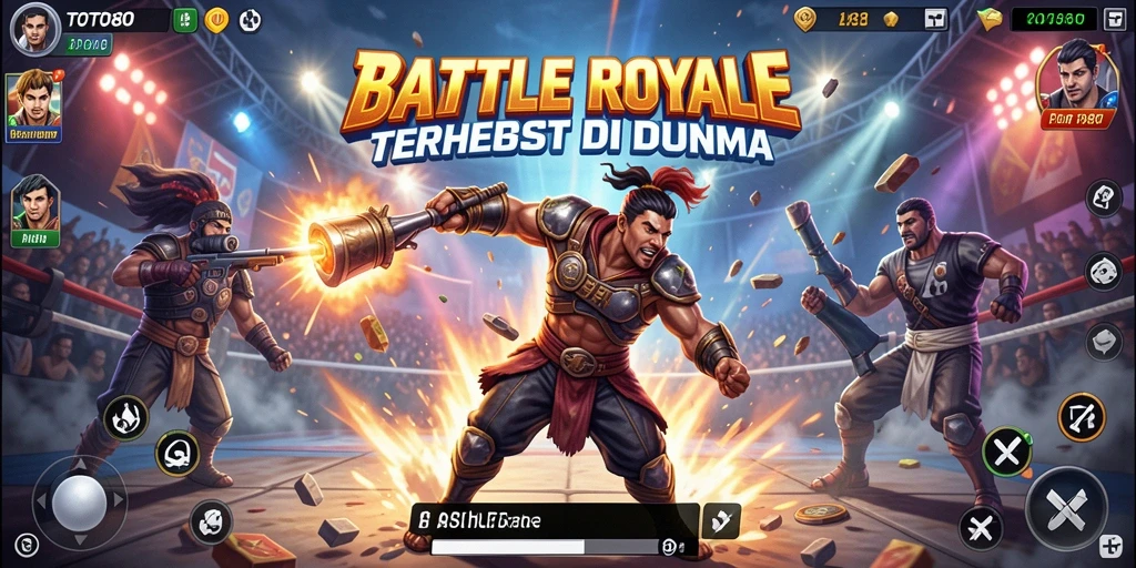Gameplay seru TOTO80 dalam pertarungan Battle Royale.